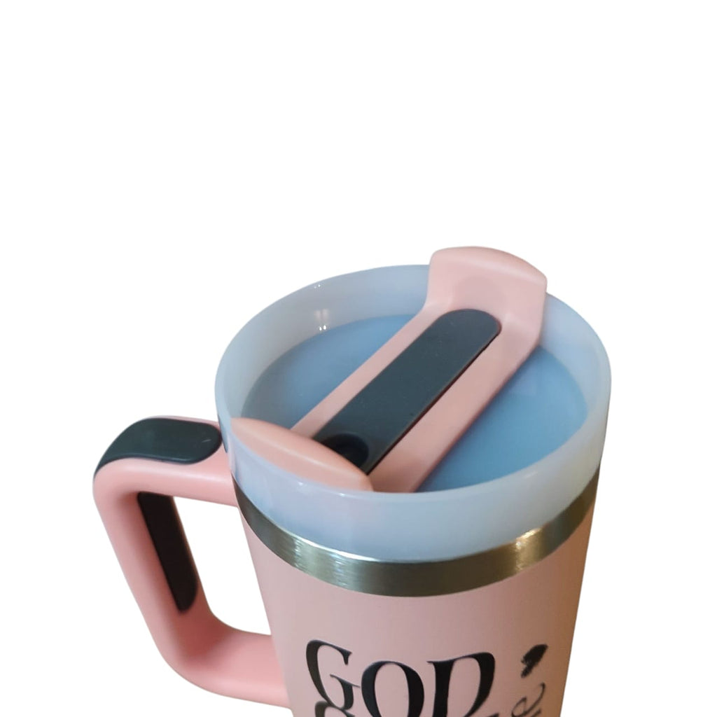 Insulated Leak Proof Travel Bottle 890ml - "God Got Me"