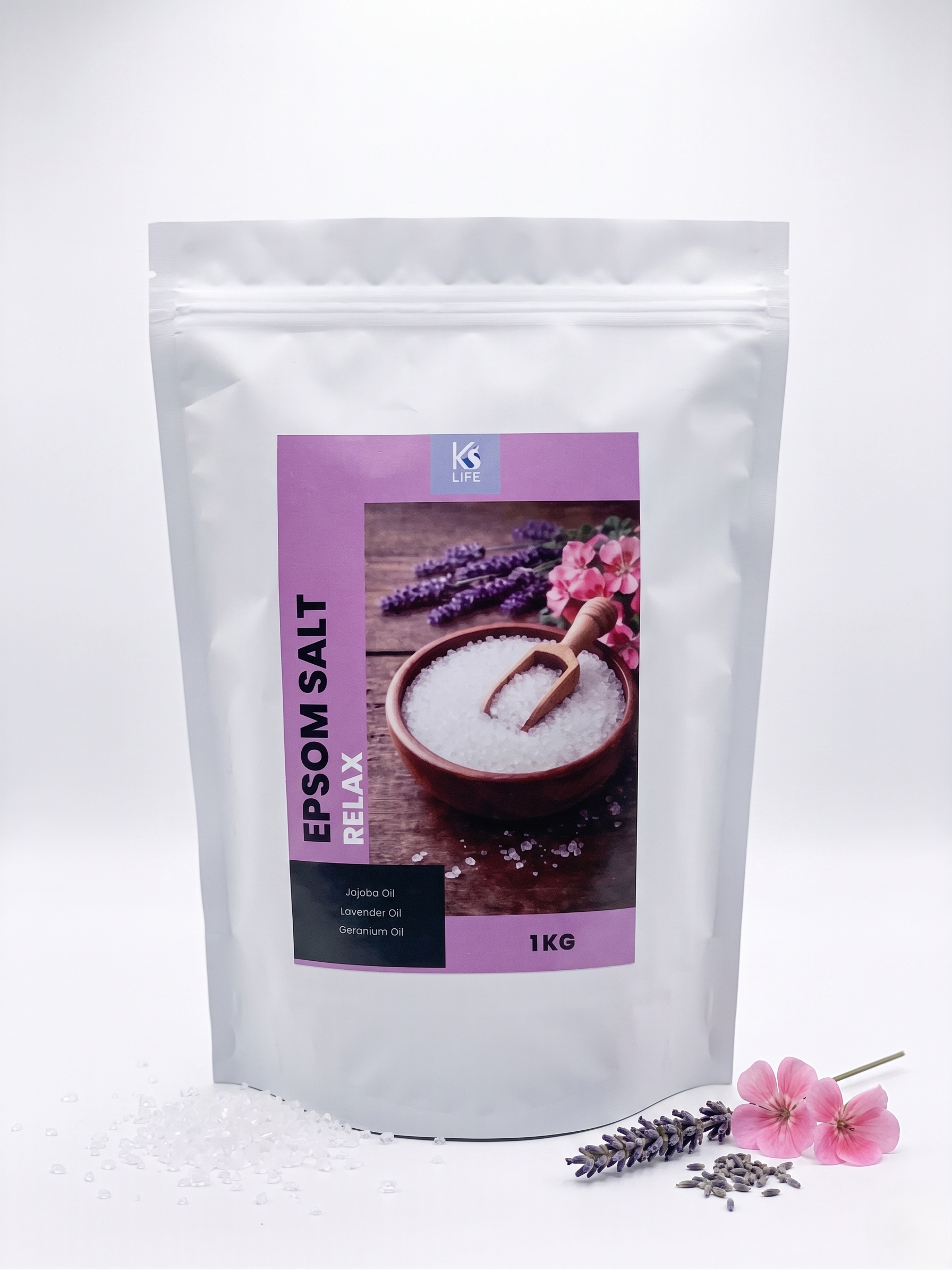 Relax Epsom Salt 1KG | Natural Relaxation | KS Life