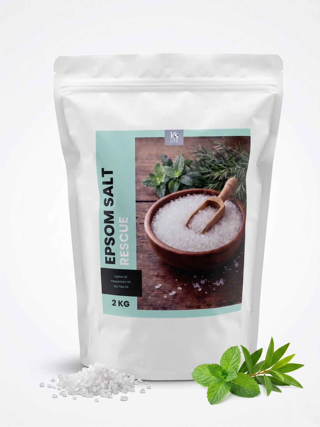 Rescue Epsom Salt 2KG | Natural Relaxation | KS Life