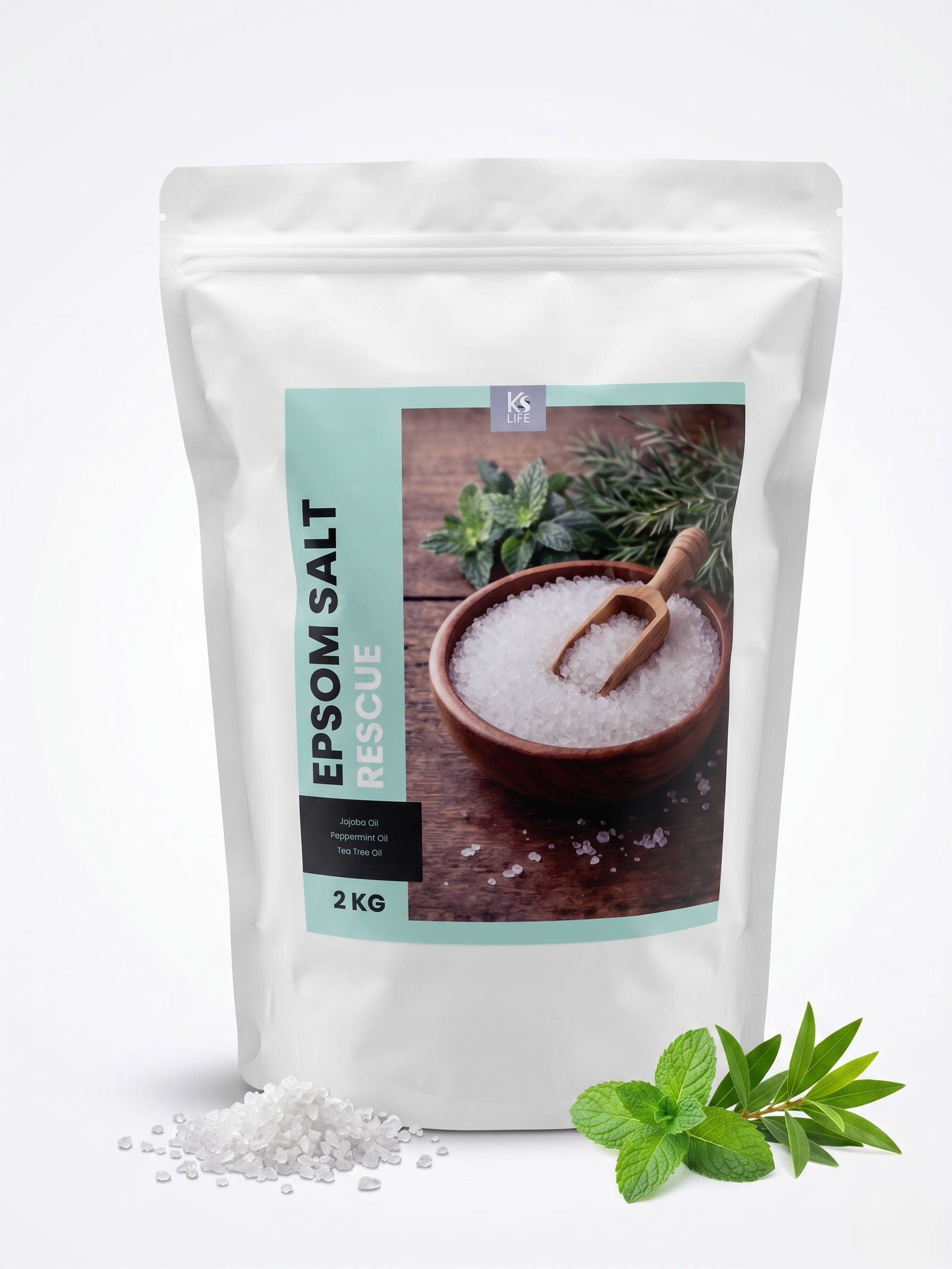 Rescue Epsom Salt 2KG | Natural Relaxation | KS Life